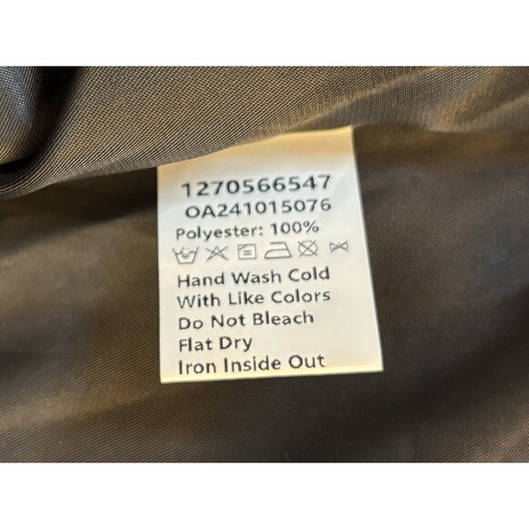 COMMENSE Velvet Lapel Short Blazer Women XL Chocolate Brown Crop Button Jacket - Picture 14 of 16